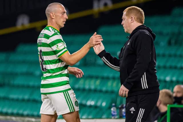 The careers of Celtic manager Neil Lennon and Scott Brown (left) have run hand-in-hand (Craig Williamson / SNS Group)