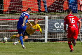 Scott Walker's penalty gave Rob Roy the lead at Camelon (pic: Scott Louden)