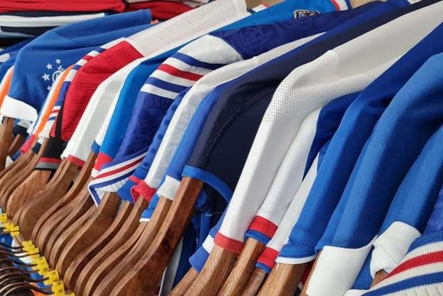 A wide range of Rangers tops are available.