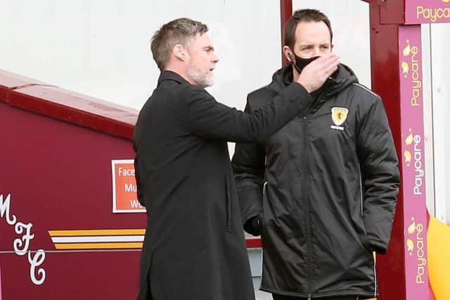 Graham Alexander oversees his seventh victory in 15 games as Motherwell manager (Pic by Ian McFadyen)