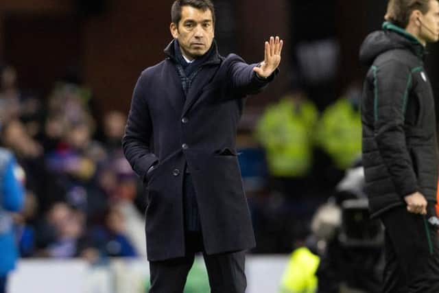 Rangers manager Giovanni van Bronchorst saw his team move seven points clear at the top of the Premiership table with a 3-0 win over Dundee at Ibrox. (Photo by Alan Harvey / SNS Group)