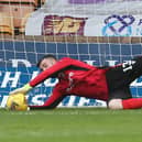Liam Kelly made some fine saves like this when on loan for Motherwell last season (Pic by Ian McFadyen)