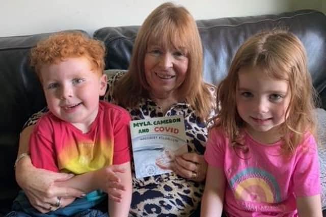 Cameron and Myla inspired their gran Margaret Kilgallon to write her latest book.