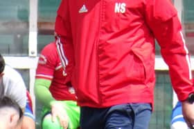 Lesmahagow Juniors boss Neil Schoneville (Pic David Grimason)