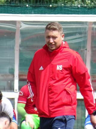 Lesmahagow Juniors boss Neil Schoneville (Pic David Grimason)