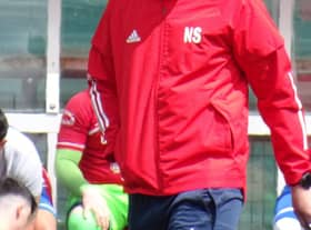 Lesmahagow Juniors boss Neil Schoneville (Pic David Grimason)