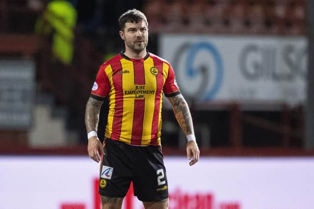 Partick Thistle's Richard Foster was involved in a terracing spat with his own fans in the recent 3-1 defeat to Ayr United. (Photo by Ross MacDonald / SNS Group)