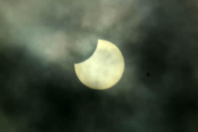 A partial solar eclipse will be visible in parts of the UK tonight, April 8 - Glasgow is the best city in Scotland to see it.