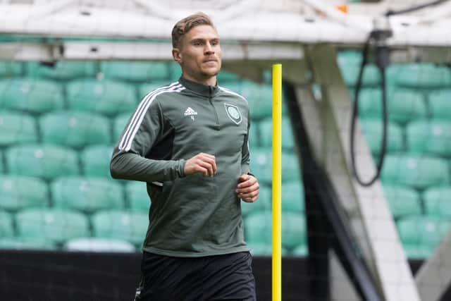 Carl Starfelt is back in the Celtic starting line-up for the first time in two months. (Photo by Alan Harvey / SNS Group)