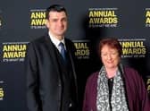 Rona is pictured with Sergeant Cairns at the awards ceremony at Dynamic Earth.