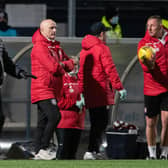 Arbroath manager Dick Campbell, assistant manager Ian Campbell and coach Rab Douglas are doing a fine job at Gayfield.