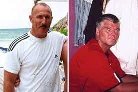 Victims: Tam Cameron (L) was blasted with a shotgun while Billy Bates was discovered stuffed into an oil drum dredged from the River Clyde