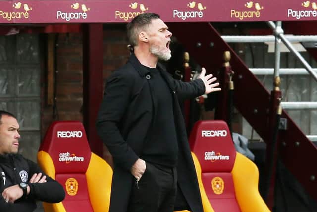 Graham Alexander surveys the wreckage of Sunday's defeat (Pic by Ian McFadyen)