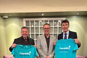 L-R Billy Davies, Sean Donachie, Deputy Director of Adult Services and Gordon Smith