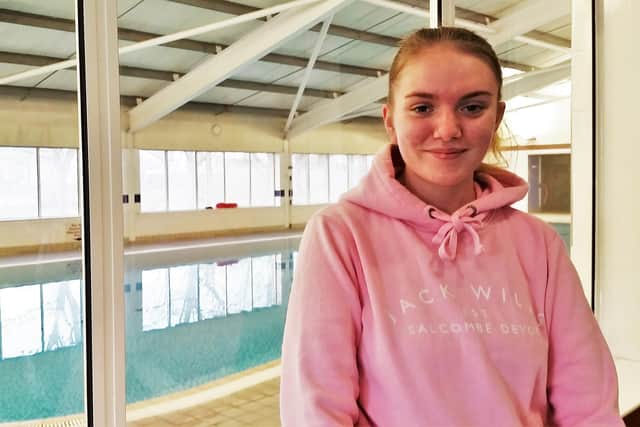 Tanisha Sandford from Coalburn undertook lifeguard training at the village’s leisure centre.