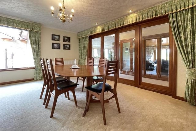 The dining room provides even more space for those family get togethers.