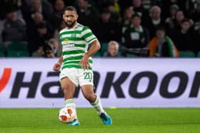 Cameron Carter-Vickers joined Celtic on a season-long loan from Tottenham Hotspur on the final day of the summer transfer window. (Photo by Ross MacDonald / SNS Group)