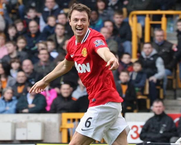 Northern Ireland international Jonny Evans in 2012 during his first spell at Manchester United. (Photo by Matthew Peters/Manchester United via Getty Images)