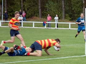 West of Scotland were among the tries in their first National League game for 18 months (pic: Gordon Cairns)