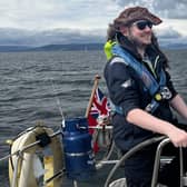 Adam with the Ellen MacArthur Cancer Trust.