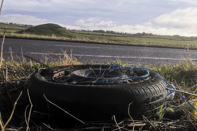 Airdrie Road in Carluke was among the first to be targeted in the council clean up.