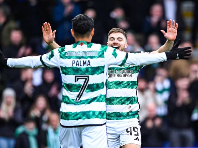The goals from James Forrest and Luis Palma in Celtic 3-0 win away to Ross County  on Saturday - the pair seen here celebrating the Scot's headed counter his team-mate set up - had special significance. (Photo by Paul Devlin / SNS Group)