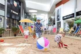 George Brownlee enjoying Silverburn’s Flamingo Beach last year