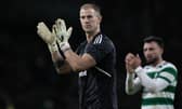 Celtic's Joe Hart applauds the home fans after the 2-1 win over Livingston. (Photo by Craig Williamson / SNS Group)