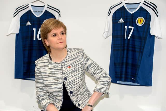 First Minister Nicola Sturgeon addressed the issue of football crowds at her press conference on Tuesday. Picture: SNS