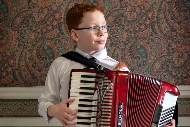 Music is in the Adamson family genes thanks to Alistair's mum, dad and grandad.