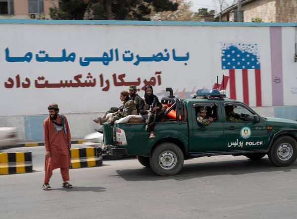 The Taliban seized control of Afghanistan following the withdrawal of US and UK troops. (Photo by WAKIL KOHSAR/AFP via Getty Images)