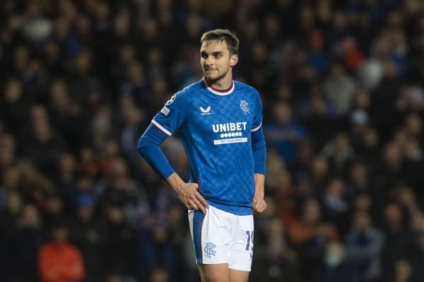 Rangers defender James Sands during the 3-1 defeat to Ajax at Ibrox. (Photo by Craig Foy / SNS Group)