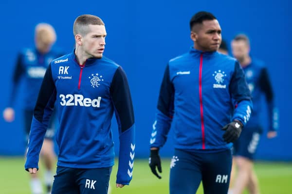 Rangers manager Michael Beale refuses to become hung-up on the inability to derive transfer fees from assets Ryan Kent and Alfredo Morelos now that it has been confirmed both are among a group of five players who will leave in the summer under freedom of contract. (Photo by Ross Parker SNS Group)