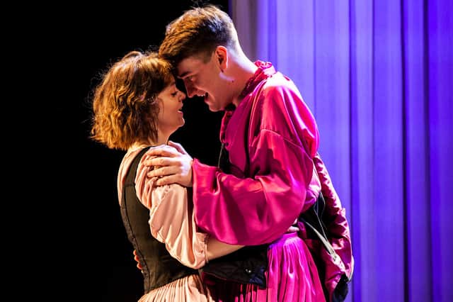 Angus Taylor and Leah Byre as Romeo and Juliet. Pic: Robin Mitchell