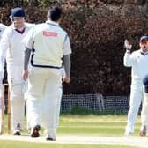 Uddingston, led by Bryan Clarke (1st left) were defeated at Dumfries