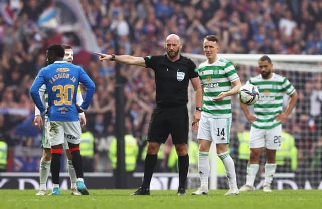 Referee Bobby Madden attracted criticism for his performance in last Sunday's Scottish Cup semi-final between Rangers and Celtic at Hampden. (Photo by Craig Williamson / SNS Group)