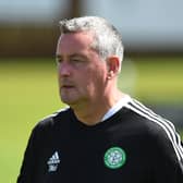 Celtic B head coach Tommy McIntyre will lead his players into battle against Morton. (Photo by Mark Scates / SNS Group)