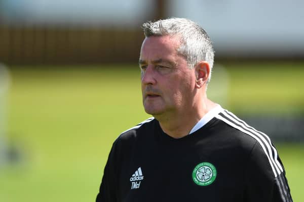 Celtic B head coach Tommy McIntyre will lead his players into battle against Morton. (Photo by Mark Scates / SNS Group)