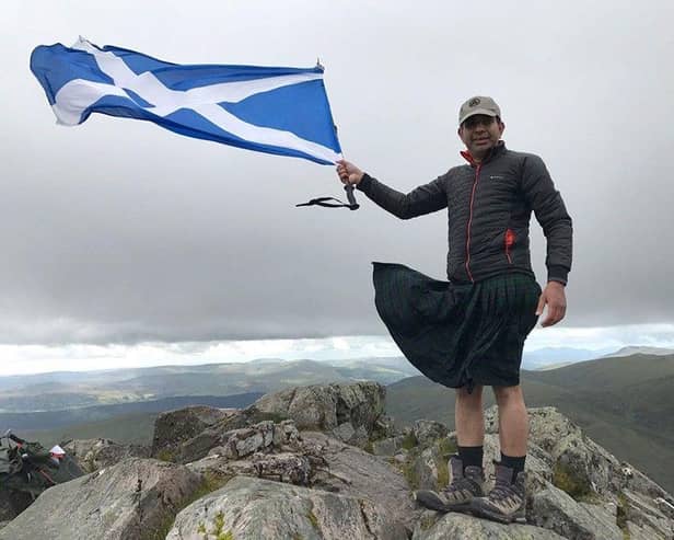 Shahid flies the hiking flag for Scotland