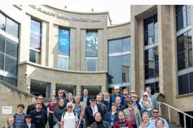Tour Photo - Meeting by the Donald Dewar Statue