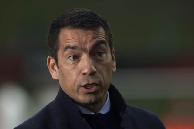 Rangers manager Giovanni van Bronckhorst has stressed the importance of overcoming the first leg deficit to Braga in the Europa League quarter-final second leg at Ibrox on Thursday.  (Photo by Craig Foy / SNS Group)
