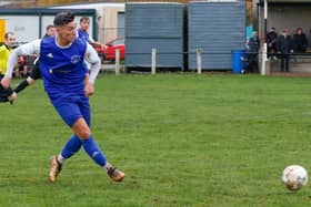 Dylan Duddy scored a penalty for Carluke in Saturday's friendly defeat (Library pic by Kevin Ramage)