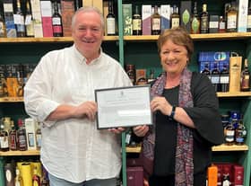 Jim pictured with local MSP Rona Mackay