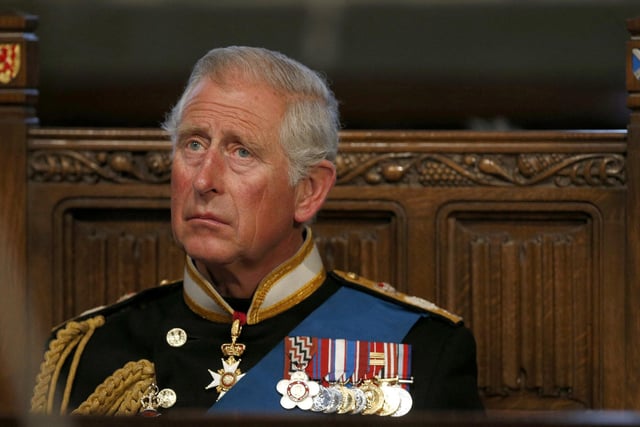 Prince Charles attends a service for the Commonwealth to commemorate the 100th anniversary of the outbreak of World War One (WW1), in Glasgow Cathedral.
