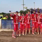 Glasgow Tigers were in celebratory mood after their win at Plymouth