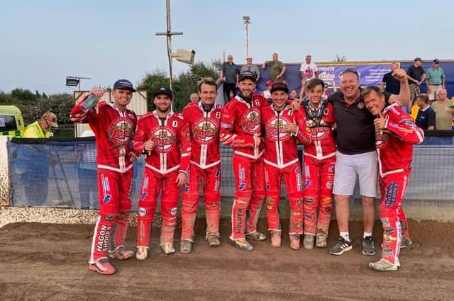 Glasgow Tigers were in celebratory mood after their win at Plymouth