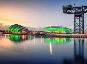 The Scottish Event Campus on Glasgow's Clyde waterfront boasts major venues like the Armadillo and the Ovo Hydro.