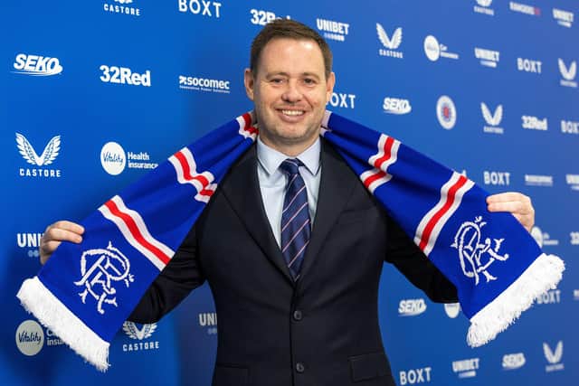 Michael Beale is the new manager of Rangers and says he can't wait to work with a 'strong' squad.