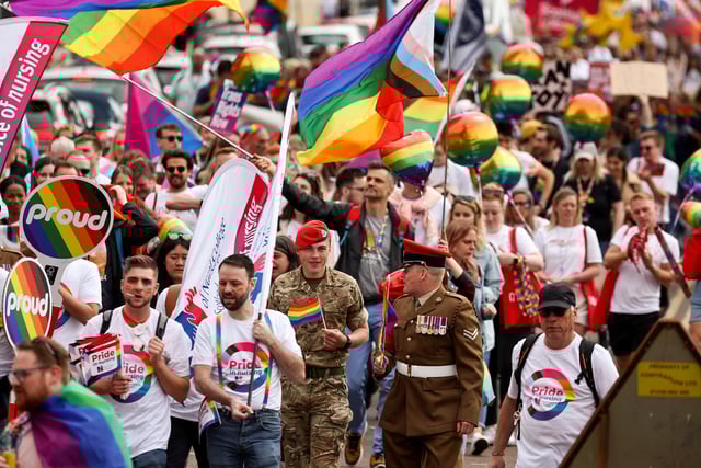 Thousands took part in the march.