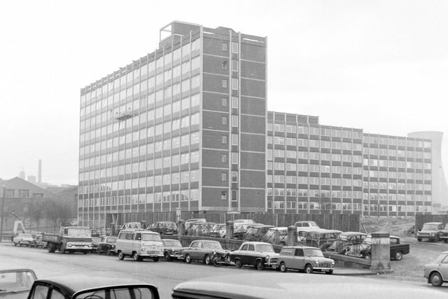 Exterior view of the new headquarters for British Rail, Buchanan House.